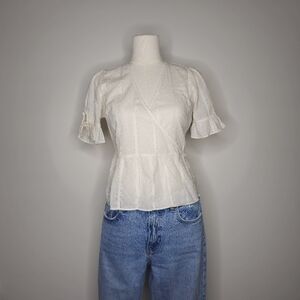 Madewell Babydoll Wrap Top